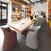 Cila-B Training Chairs With Storage Base - Gavisco Office Furniture